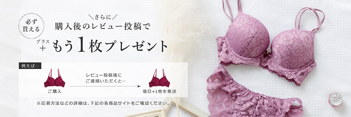 購入後のレビュー投稿で+もう1枚プレゼント