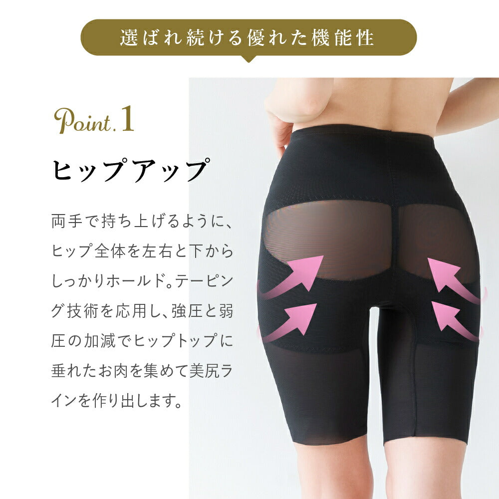 \SALE レビュー&応募で+1枚プレゼント/ 細見え骨盤ガードル
