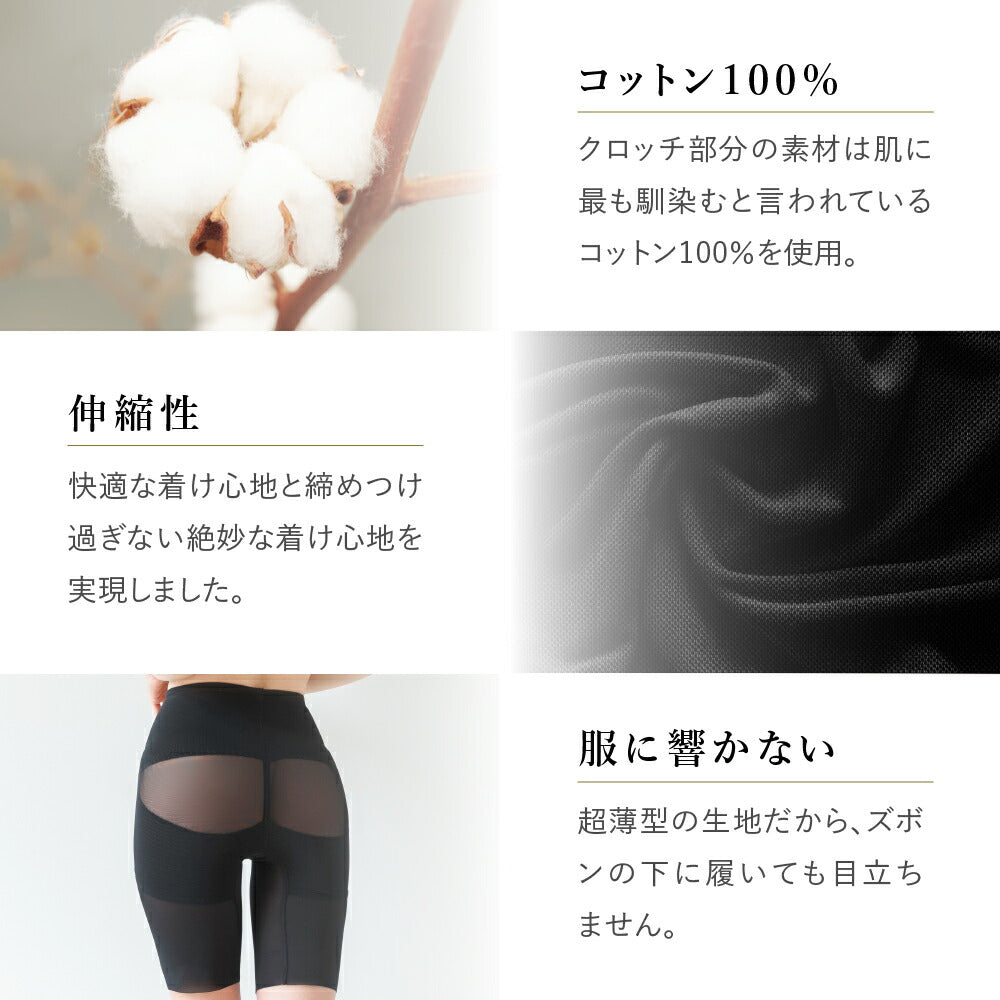 \SALE レビュー&応募で+1枚プレゼント/ 細見え骨盤ガードル