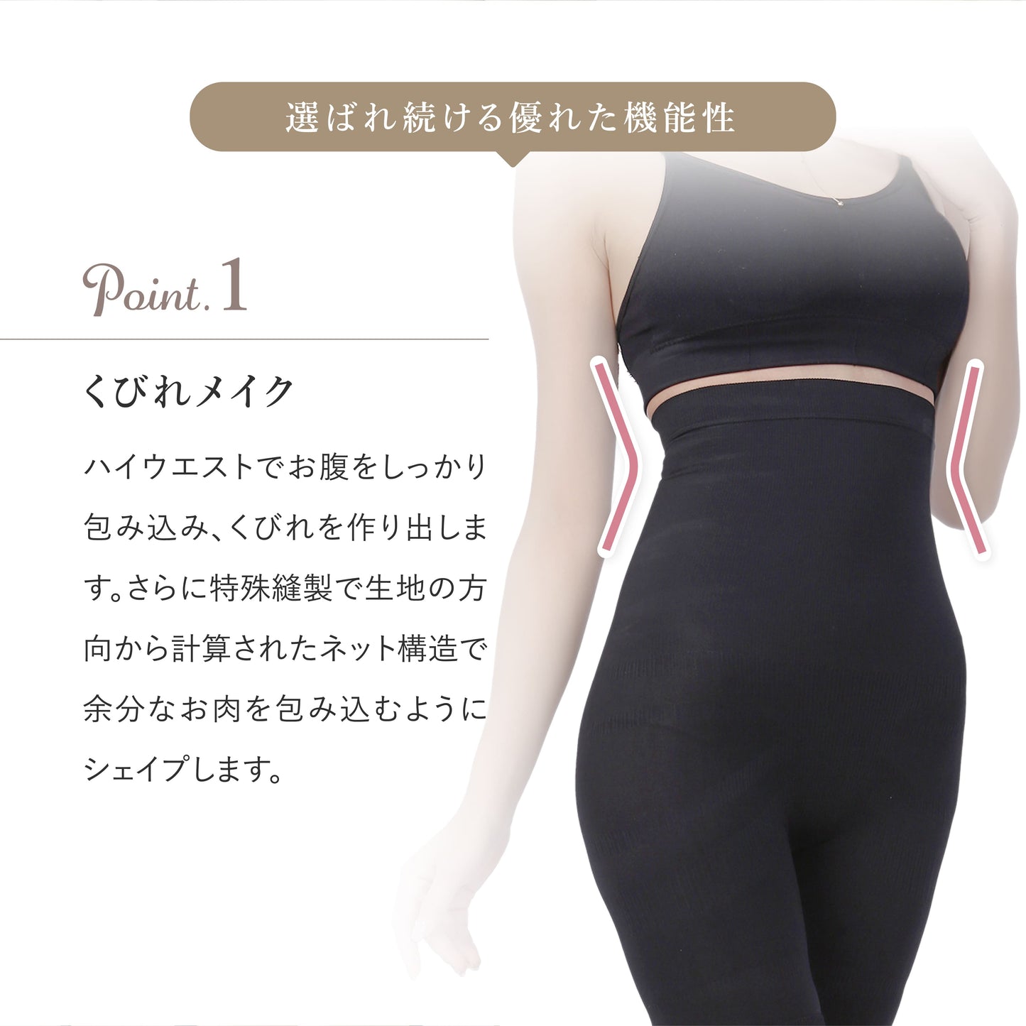 \SALE レビュー&応募で+1枚プレゼント/ 動ける着圧ガードル