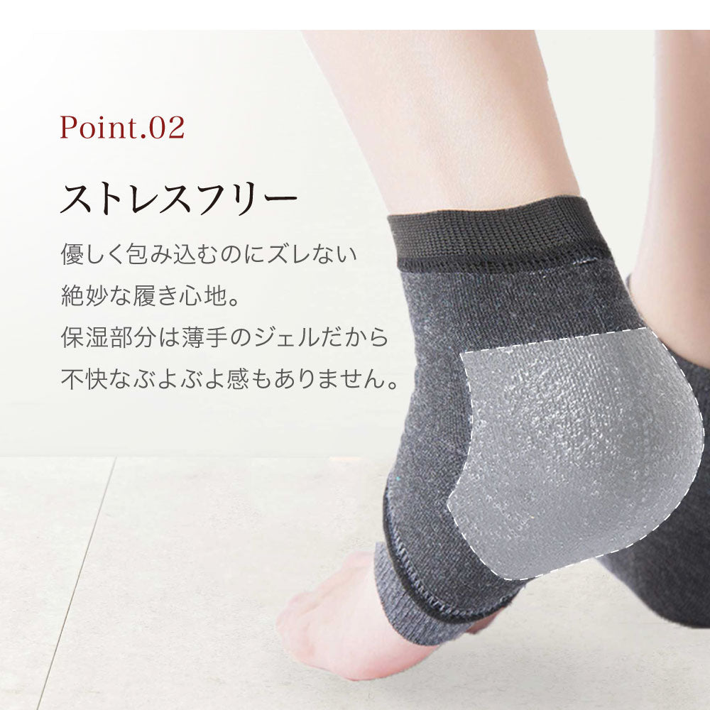 ＼SALE レビュー＆応募で＋１枚プレゼント／  かかと保湿ソックス