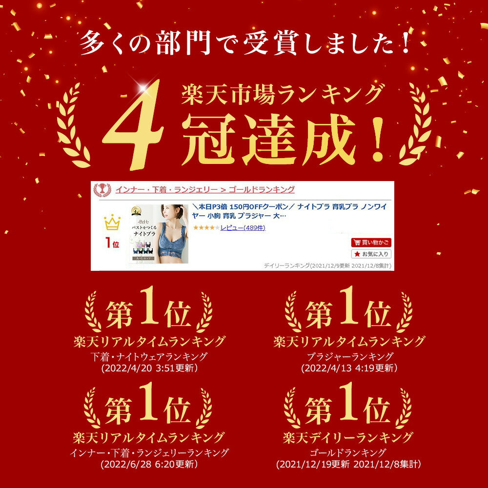 ＼SALE レビュー＆応募で＋１枚プレゼント／ ふわっとナイトブラ